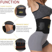 Load image into Gallery viewer, Neoprene Sauna Sweat Waist Trainer Belt - Kingz Court