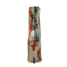 Load image into Gallery viewer, Ti Color Serpentine High Heeled Ankle Boots - Kingz Court