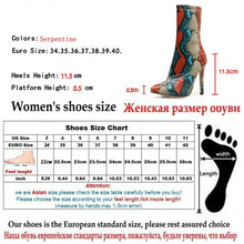 Load image into Gallery viewer, Ti Color Serpentine High Heeled Ankle Boots - Kingz Court