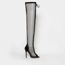 Load image into Gallery viewer, Sexy Mesh Lace Thigh High Over The Knee Boots - Kingz Court