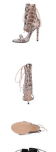 Load image into Gallery viewer, Gladiator Rome Buckle Strap Peep Toe Ankle Boots - Kingz Court