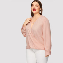 Load image into Gallery viewer, Sexy Deep V Neck Wrap Blouses - Kingz Court