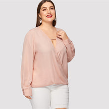 Load image into Gallery viewer, Sexy Deep V Neck Wrap Blouses - Kingz Court