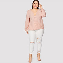 Load image into Gallery viewer, Sexy Deep V Neck Wrap Blouses - Kingz Court