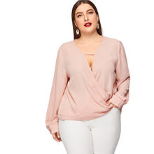 Load image into Gallery viewer, Sexy Deep V Neck Wrap Blouses - Kingz Court