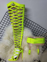 Load image into Gallery viewer, Thigh High Gladiator Sexy Cut-Outs Boots - Kingz Court