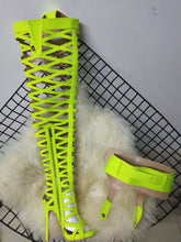 Load image into Gallery viewer, Thigh High Gladiator Sexy Cut-Outs Boots - Kingz Court