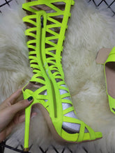 Load image into Gallery viewer, Thigh High Gladiator Sexy Cut-Outs Boots - Kingz Court
