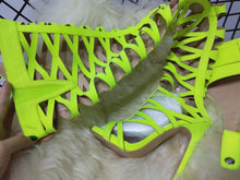 Load image into Gallery viewer, Thigh High Gladiator Sexy Cut-Outs Boots - Kingz Court