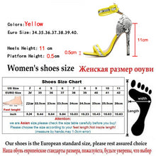 Load image into Gallery viewer, Yellow Snake Print Ankle Strap High Heeled Sandals - Kingz Court