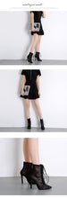 Load image into Gallery viewer, Black Mesh Ankle Boots - Kingz Court