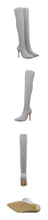 Load image into Gallery viewer, Runway Crystal Stretch Fabric Sock Boots - Kingz Court