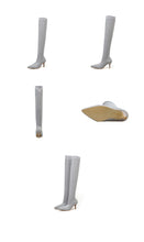 Load image into Gallery viewer, Runway Crystal Stretch Fabric Sock Boots - Kingz Court
