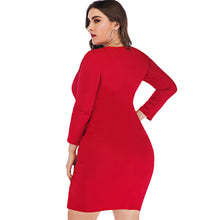 Load image into Gallery viewer, Bodycon V-Neck Mini Dress - Kingz Court