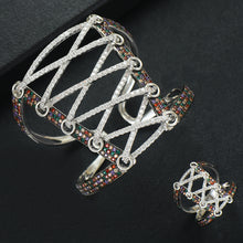 Load image into Gallery viewer, Wide Big Corset 2PCS Bracelets & Ring Sets - Kingz Court