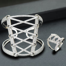 Load image into Gallery viewer, Wide Big Corset 2PCS Bracelets & Ring Sets - Kingz Court