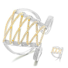 Load image into Gallery viewer, Wide Big Corset 2PCS Bracelets & Ring Sets - Kingz Court