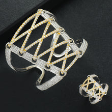 Load image into Gallery viewer, Wide Big Corset 2PCS Bracelets & Ring Sets - Kingz Court