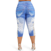 Load image into Gallery viewer, Capri Lace Printed Leggings - Kingz Court