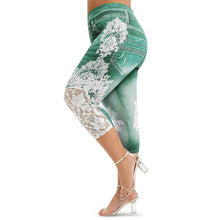 Load image into Gallery viewer, Capri Lace Printed Leggings - Kingz Court