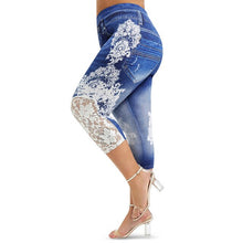 Load image into Gallery viewer, Capri Lace Printed Leggings - Kingz Court