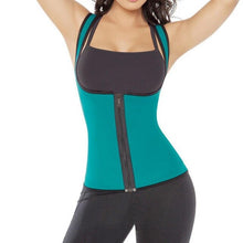 Load image into Gallery viewer, Neoprene Sauna Sweat Front Zipper Latex Waist Shaper - Kingz Court