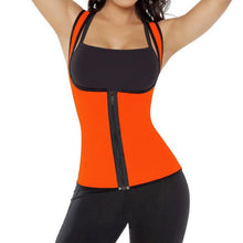 Load image into Gallery viewer, Neoprene Sauna Sweat Front Zipper Latex Waist Shaper - Kingz Court