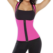 Load image into Gallery viewer, Neoprene Sauna Sweat Front Zipper Latex Waist Shaper - Kingz Court
