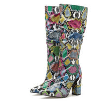 Load image into Gallery viewer, Colorful Snake Skin Boots - Kingz Court