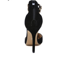 Load image into Gallery viewer, Crystal Ankle Cuff Gladiator High Heeled Pumps - Kingz Court