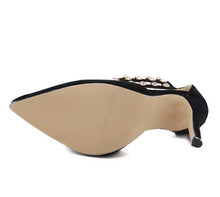 Load image into Gallery viewer, Crystal Ankle Cuff Gladiator High Heeled Pumps - Kingz Court