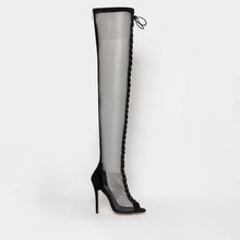 Load image into Gallery viewer, Sexy Mesh Lace Thigh High Over The Knee Boots - Kingz Court