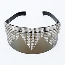 Load image into Gallery viewer, Galaxy Rhinestone Oversized Mirror Sunglasses - Kingz Court