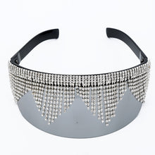 Load image into Gallery viewer, Galaxy Rhinestone Oversized Mirror Sunglasses - Kingz Court
