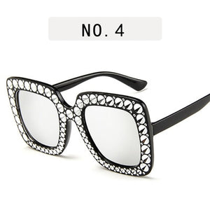 Bling Oversized Square Sunglasses - Kingz Court