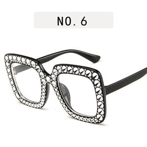 Bling Oversized Square Sunglasses - Kingz Court