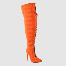 Load image into Gallery viewer, Thigh High Warm Snow Lace-Up Boots - Kingz Court