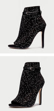 Load image into Gallery viewer, Crystal Sandals Ankle Straps Buckle High Heeled Pumps - Kingz Court