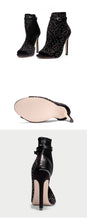 Load image into Gallery viewer, Crystal Sandals Ankle Straps Buckle High Heeled Pumps - Kingz Court