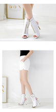Load image into Gallery viewer, Peep Toe Buckle Accent Ankle Boots - Kingz Court
