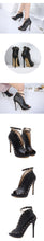 Load image into Gallery viewer, Stud Peep Toe High Heeled Booties - Kingz Court