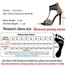Load image into Gallery viewer, Animal Print Gladiator Peep Toe Sandals Pumps - Kingz Court