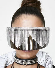 Load image into Gallery viewer, Galaxy Rhinestone Oversized Mirror Sunglasses - Kingz Court
