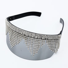 Load image into Gallery viewer, Galaxy Rhinestone Oversized Mirror Sunglasses - Kingz Court