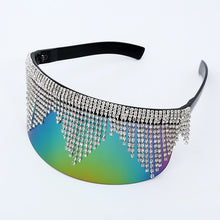Load image into Gallery viewer, Galaxy Rhinestone Oversized Mirror Sunglasses - Kingz Court