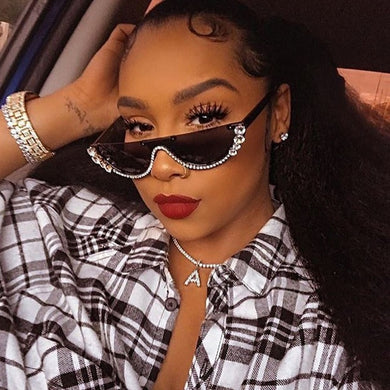 Trendy Diamond Cat Eye Sunglasses - Kingz Court