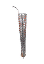 Load image into Gallery viewer, Serpentine Peep Toe Over The Knee Boots - Kingz Court