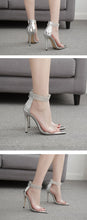 Load image into Gallery viewer, Crystal Ankle Strap High Heeled Sandals - Kingz Court
