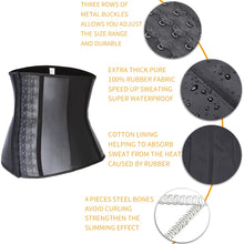 Load image into Gallery viewer, Latex 3 Row Waist Trainer - Kingz Court