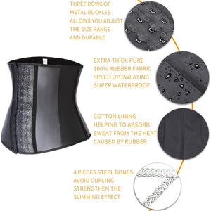 Latex 3 Row Waist Trainer - Kingz Court